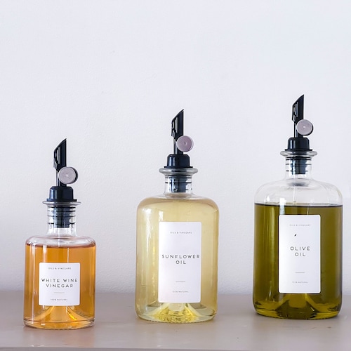 Glass Bottles Olive Oil/oils/vinegar/syrup Pourer Storage Etsy UK