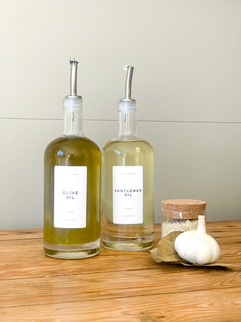 Glass Bottles Olive Oil/Vinegar Pourer Storage Bottle 500ml Etsy