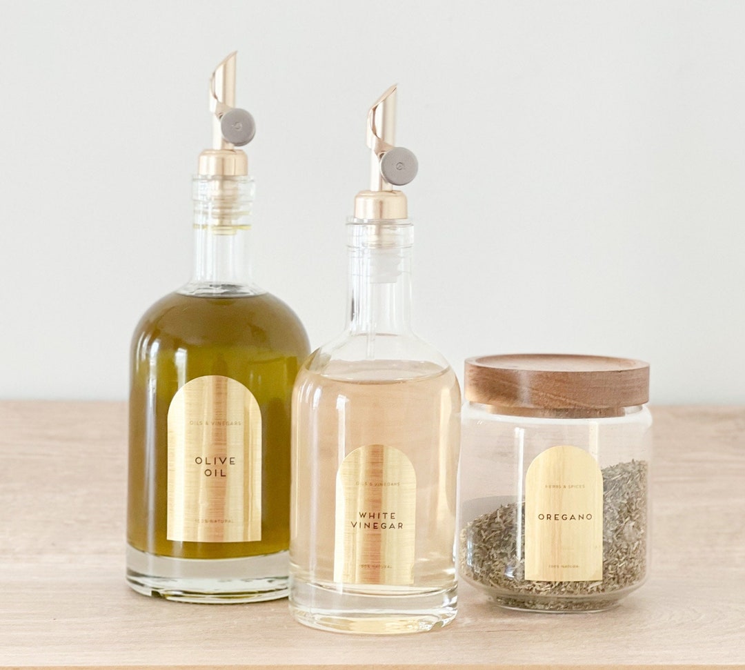 Glass Bottles Olive Oil/vinegar Pourer Storage Bottle 350ml , 500ml and ...