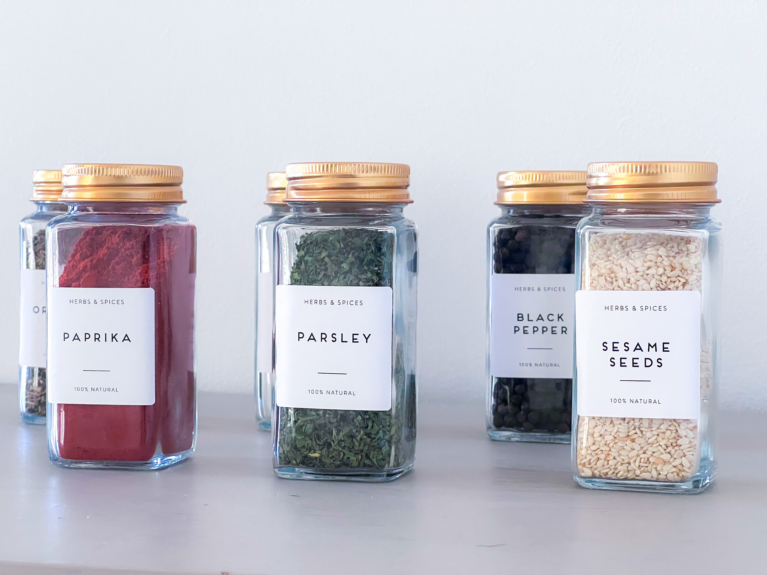 Spice Jars with Labels - Clipper City House