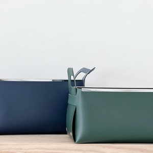 Vegan Leather Storage Boxes Home Organisation by Home Tailors image 4
