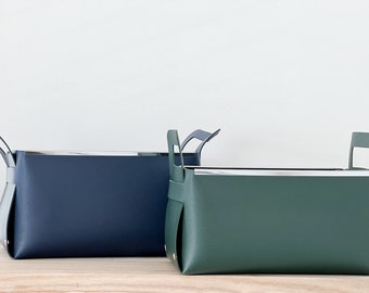 Vegan Leather Storage Boxes - Home Organisation by Home Tailors