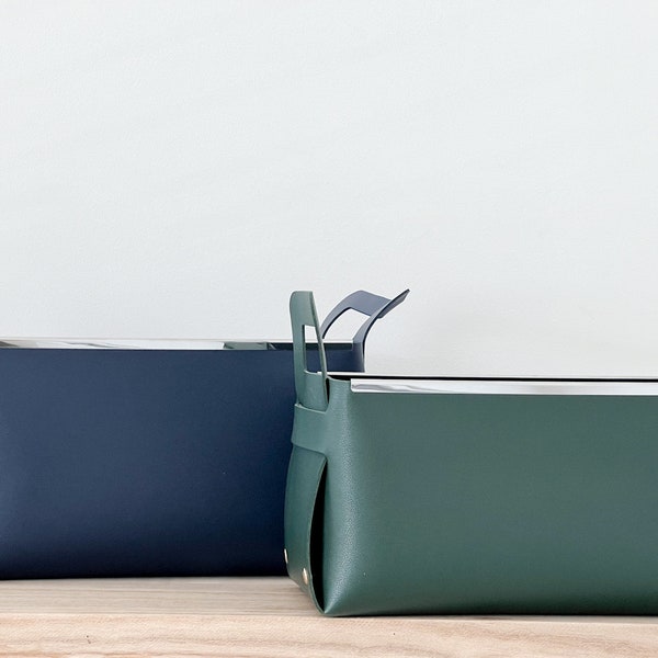 Vegan Leather Storage Boxes - Home Organisation by Home Tailors