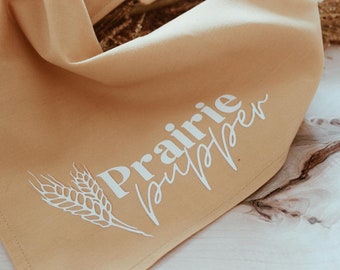 Prairie Pupper | Prairie Kitty | Mustard | Golden Yellow | Tie up Dog Bandana