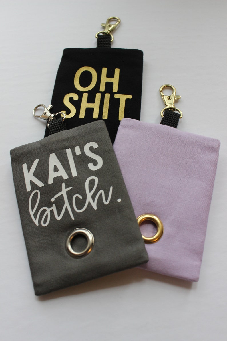 Poop Bag Dispenser Waste Bag Dispenser Funny Dog Saying Etsy