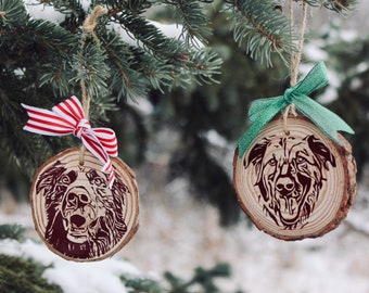 Pet Christmas Ornament | Personalized Pet Ornament | Christmas Tree Ornament | Wood Ornament