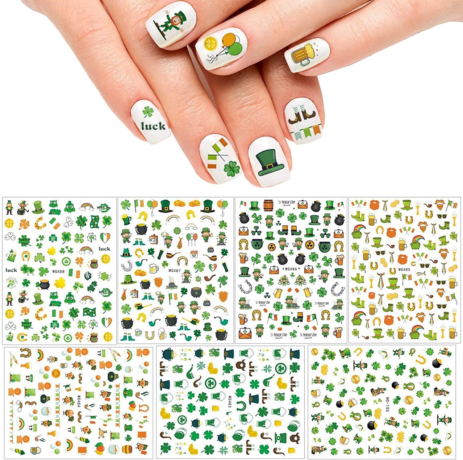 St Patricks Day Nail Art Stickers Decals3d Self-adhesive - Etsy
