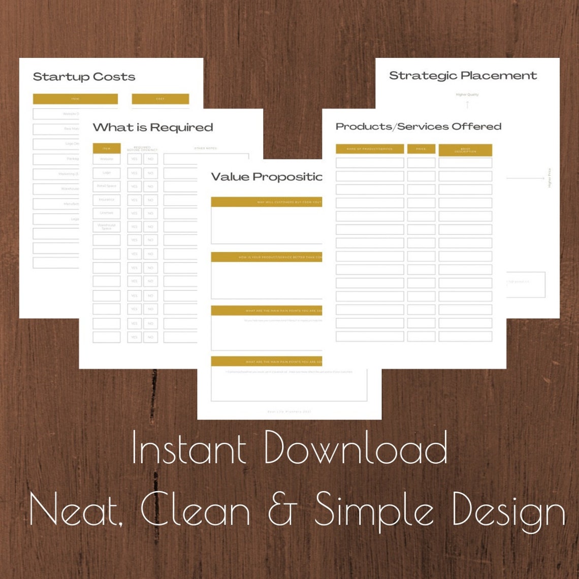 Business plan template word picture