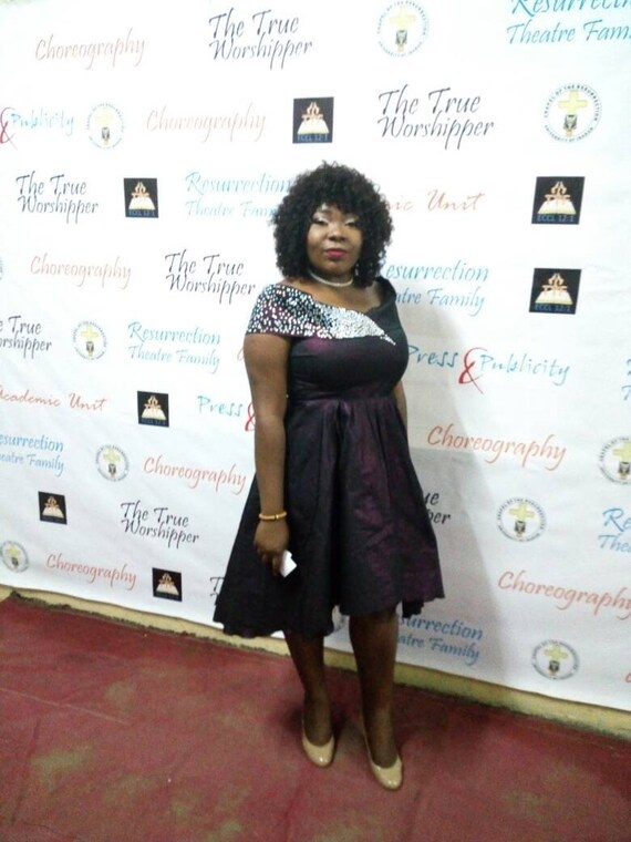 african print dinner wear