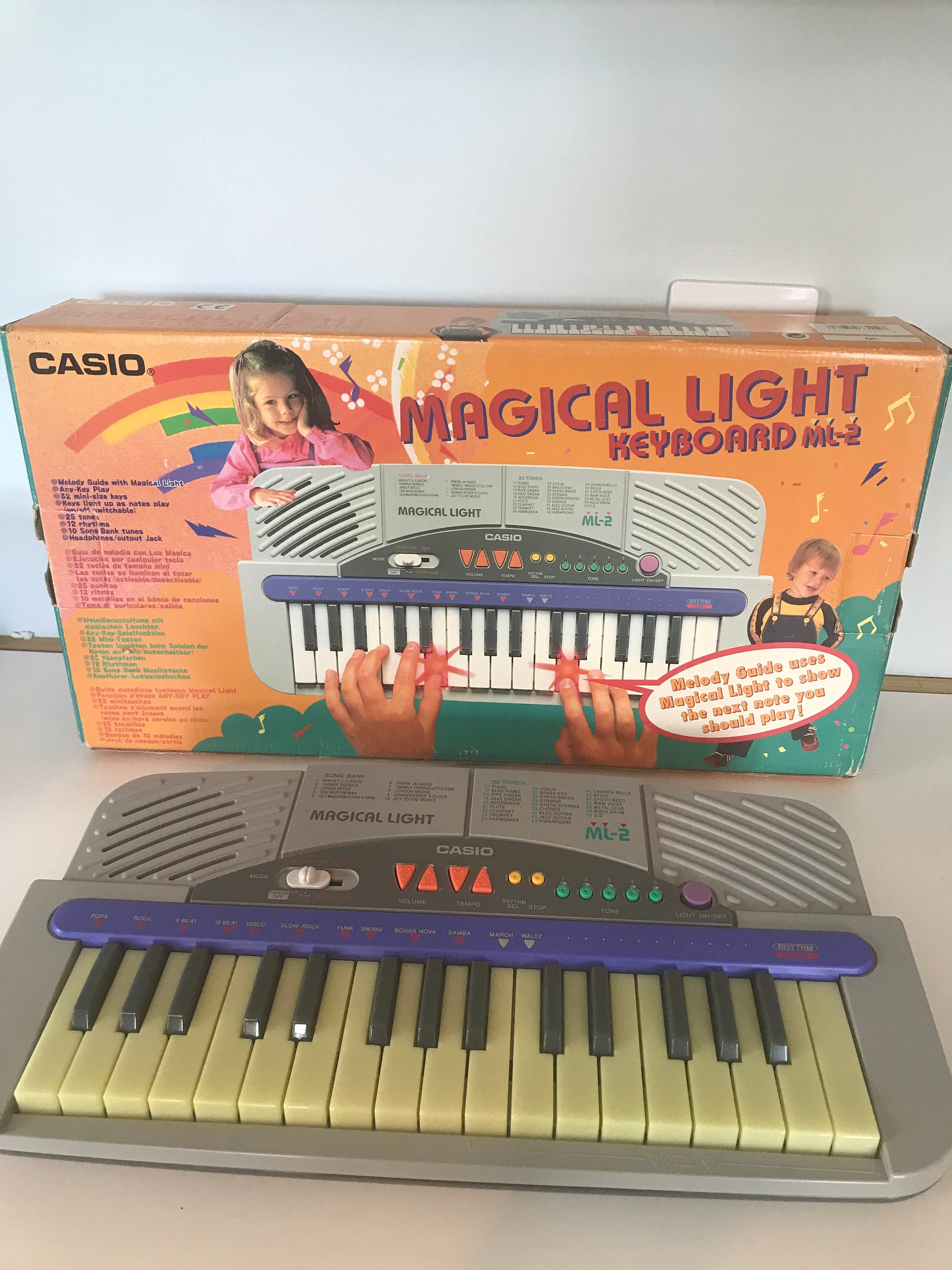 Casio Magical Lights Mini Keyboard 1980s Casio Keyboard Etsy UK
