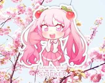 桜ミクのステッカー