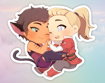 catradora holographic sticker