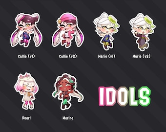 splatoon stickers - idols