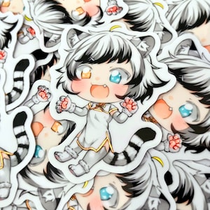 year of the tiger 2022 - original holographic sticker