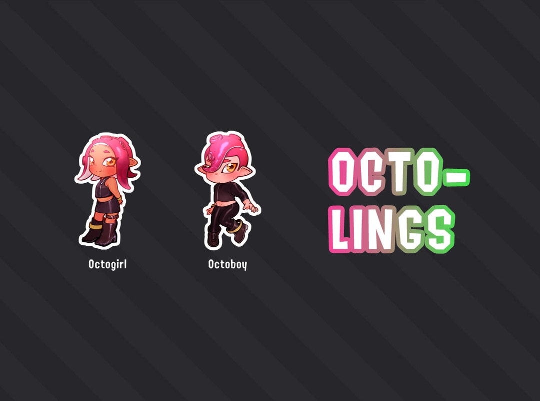 Splatoon Octoling Pin Splatoon Stickers - Octolings - Etsy