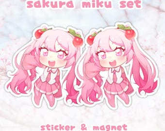 桜ミク ステッカー＆マグネットセット