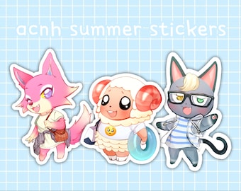 acnh サマーステッカー