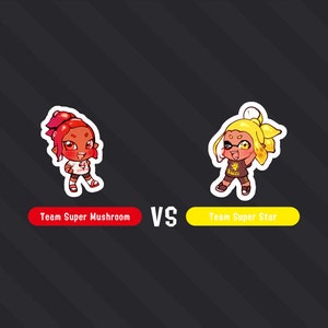 splatoon stickers - splatfest