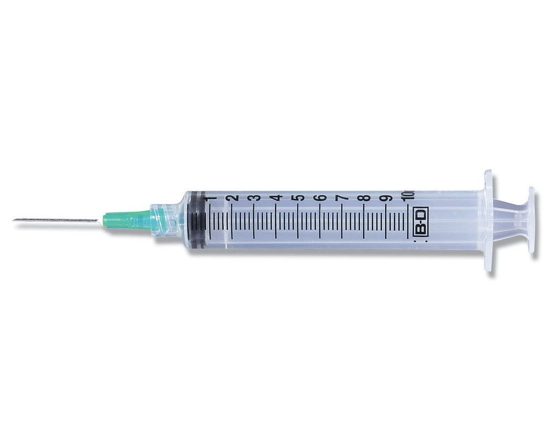 10 cc Syringe w/ 1.5 18Gauge Luer Lock Needle Etsy