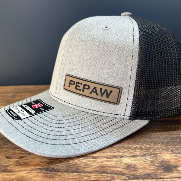 Pepaw Hat | Custom Pepaw Gift | Snapback Hat | Pepaw | Pepaw Baseball Cap | Trucker Hat | Gifts | Patch Hat | Grandpa | Funny | Father's Day