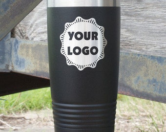 FREE Ship - Personalized 20oz Tumbler - YOUR LOGO - Wholesale Tumblers - Laser Engraved - Business - Corporate Gift - Bulk Tumblers -