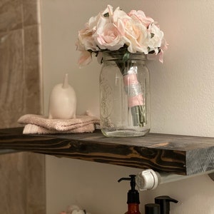 Floating Shelves | Pipe Shelves | Wood Shelves | Industrial Pipe Shelves | Bathroom Shelf | Wood Shelving | Farmhouse Pipe Shelf | FREE SHIP