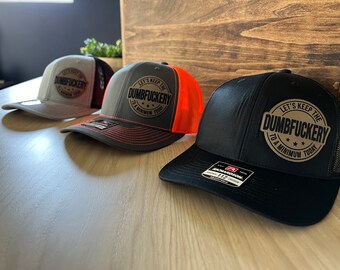 Dumbfuckery Trucker Hat With Patch | Trendy Hat | Hat Trend  display picture 3