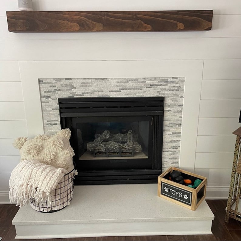 Fireplace Mantel Rustic Mantel Floating Mantel Floating Shelf Mantle Mantel Mantel Shelf Wood Mantle Wall Shelf Real Wood image 7