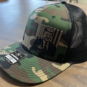 Donald Trump American Flag Trucker Hat with Patch | Trendy Hat | Hat Trend | Funny Hat | Funny Hats For Men | Tumbler | Trump 2024 | Biden