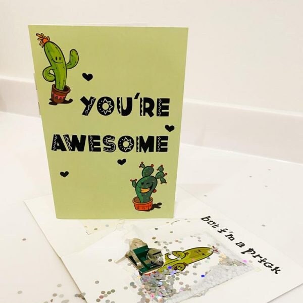 Glitter Bomb Card Etsy