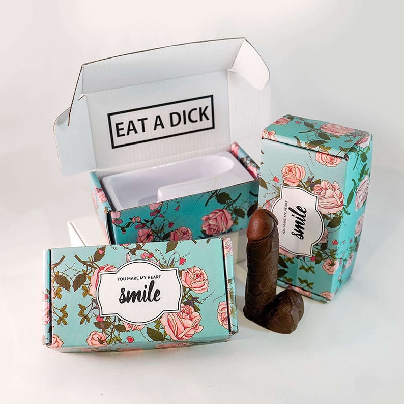 Eat A Dick The Smile Box Chocolate Dick Real Chocolate Penis Shaped Edible Candy Novelty Gift Bachelorette image 6