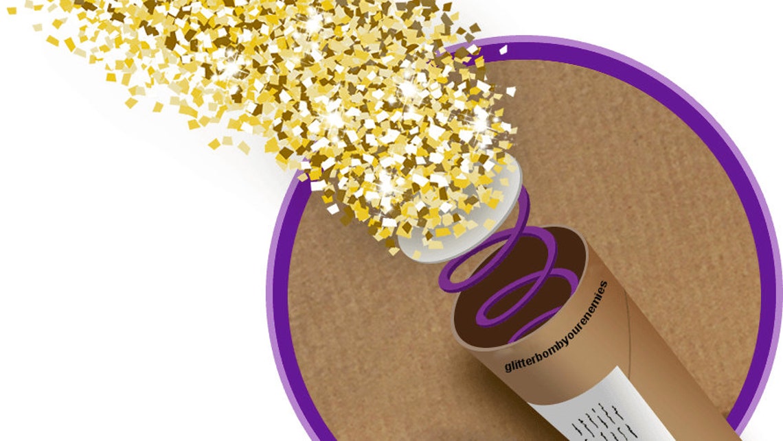 Spring Loaded Glitter Bomb Send Unicorn Sht as Prank Gag Etsy