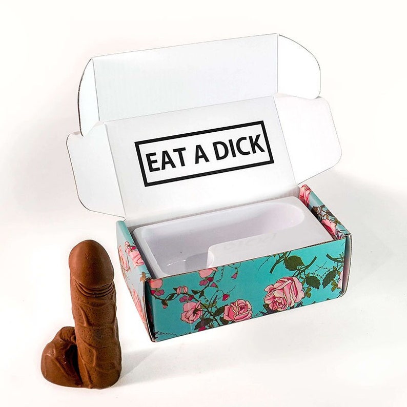 Eat A Dick The Smile Box Chocolate Dick Real Chocolate Penis Shaped Edible Candy Novelty Gift Bachelorette image 1