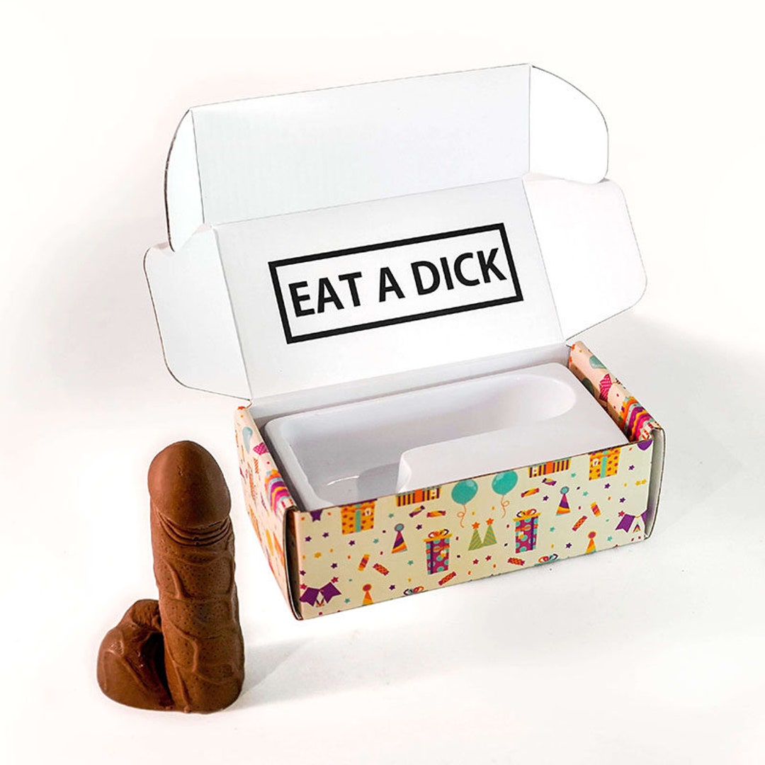 Eat A Dick – the “happy Birthday” Box | Chocolate Dick | Real Chocolate | Penis Shaped Edible Candy | Novelty Gift | Bachelorette - Etsy Norway