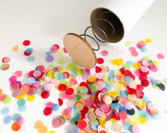 Spring Loaded Rainbow Bomb - Send Coloured Paper Confetti as Gag Gift to Friends / Enemies with Handwritten Note