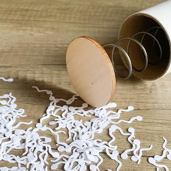 Spring Loaded Sperm Bomb - Send Tiny Exploding White Sperm as Gag Gift to Friends / Enemies with Handwritten Note