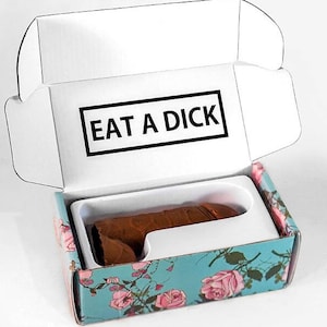 Eat A Dick The Smile Box Chocolate Dick Real Chocolate Penis Shaped Edible Candy Novelty Gift Bachelorette image 2