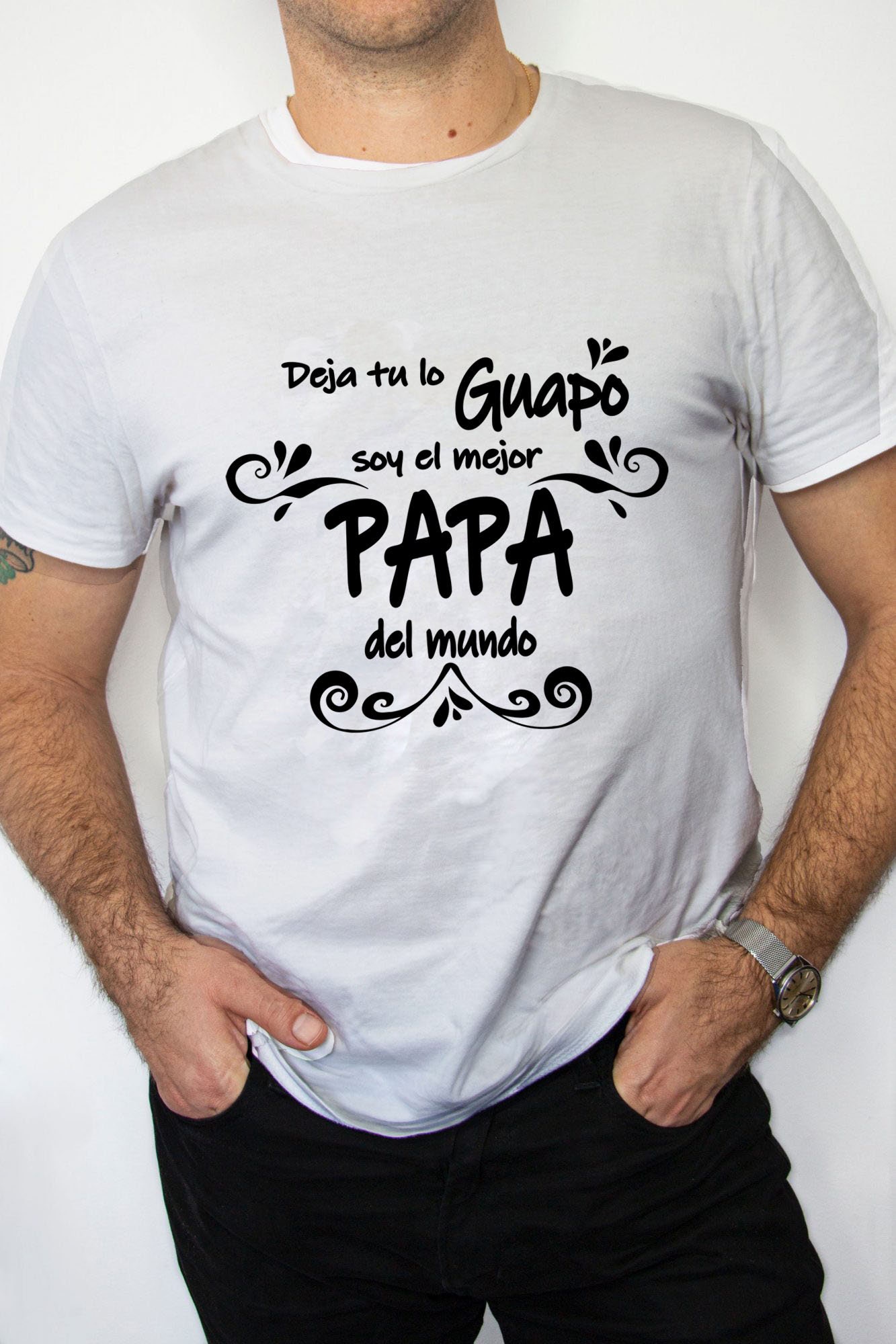 El Mejor Papa Del Mundo Svg Spanish Svg Download Tshirt - Etsy