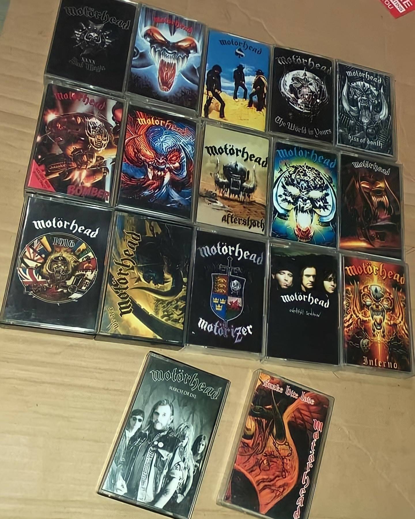 Motörhead fanmade cassette tapes