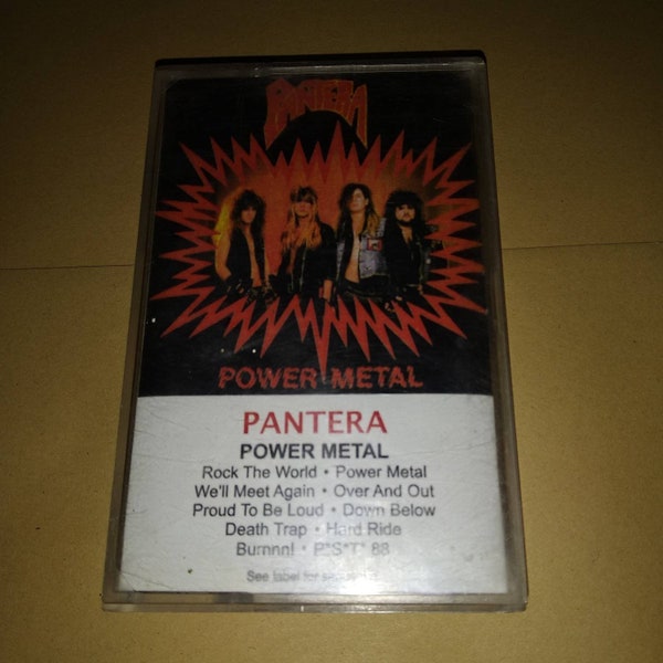 Pantera - Power Metal cassette tape