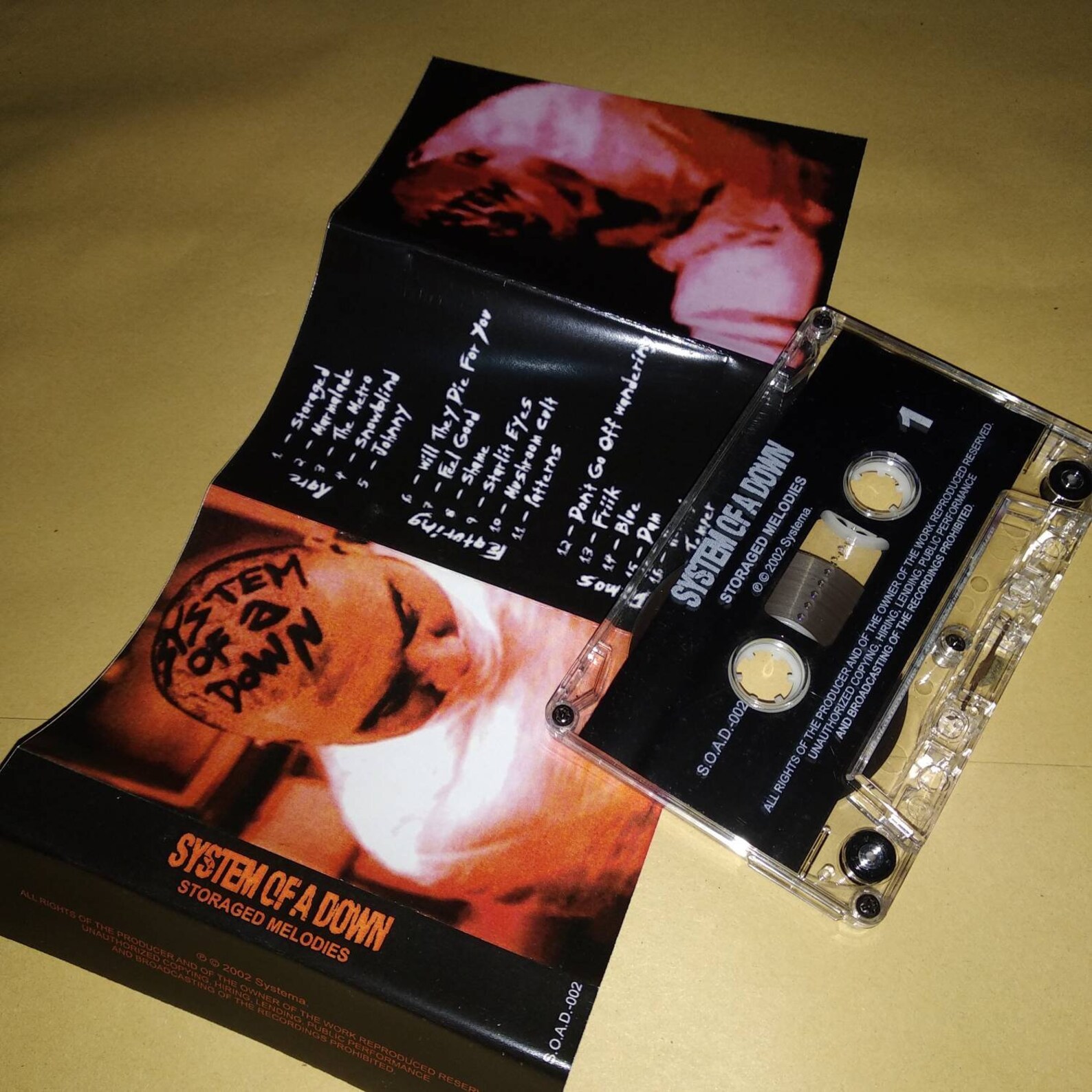 System Of A Down Storaged Melodies System Of A Down Storaged Melodies cassette tape | Etsy