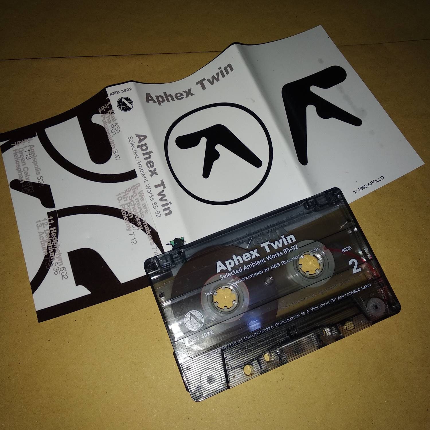 Aphex Twin Vintage R&S 再発盤 Aphex Twin Selected Ambient Works 85