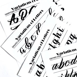 Big Brush Lettering Guide Digital File image 2