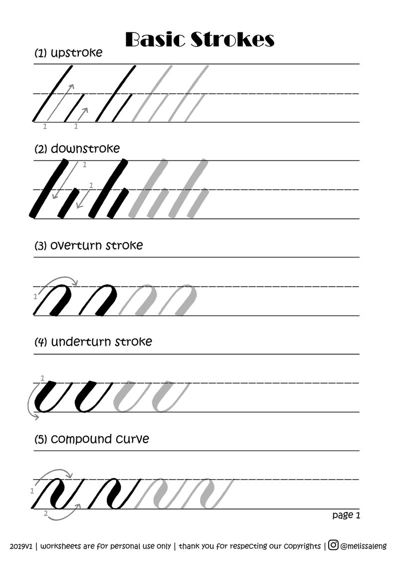 Big Brush Lettering Guide Digital File image 1