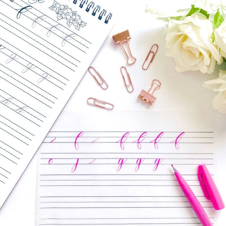 Small Brush Lettering Guide -digital File - Etsy