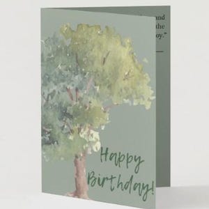 Cartão de aniversário cristão Woodsy para homens