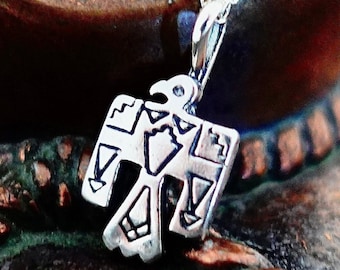 Thunderbird Charm and Necklace in Sterling Silver / Iconic Southwest