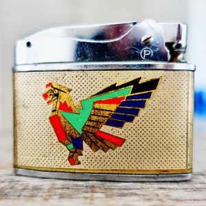 Vintage Thunderbird Hotel Lighter / Retro Las Vegas Strip / Made in Japan