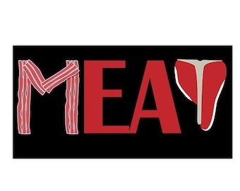 Meat Bumper Sticker