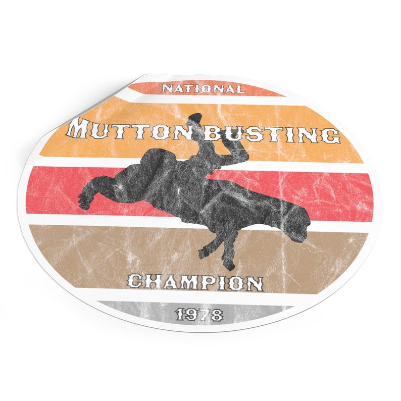 Mutton Busting Champion Sticker - Etsy